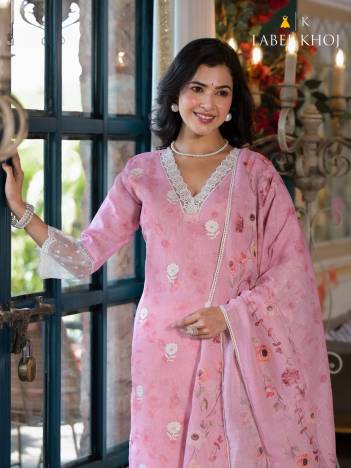 LABEL KHOJ 9742A & 9742B DESIGNER SALWAR SUIT WHOLESALER IN INDIA